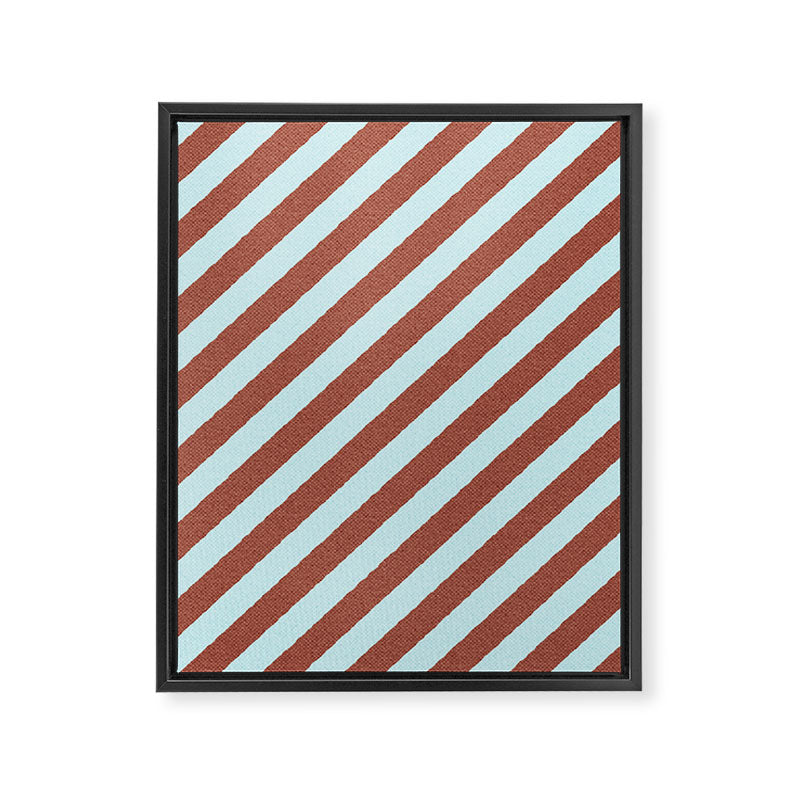 STRIPES - 002 - f Framed Canvas Print Gallery Image 6