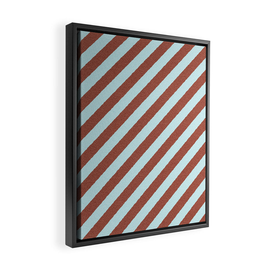 STRIPES - 002 - f Framed Canvas Print Gallery Image 2