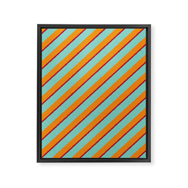 STRIPES - 003 - b Framed Canvas Print Gallery Image 6
