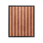 STRIPES - 004 - brown Framed Canvas Print Gallery Image 6