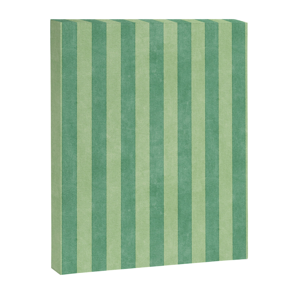STRIPES - 004 - green Canvas Print Gallery Image 6