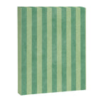 STRIPES - 004 - green Canvas Print Gallery Image 6