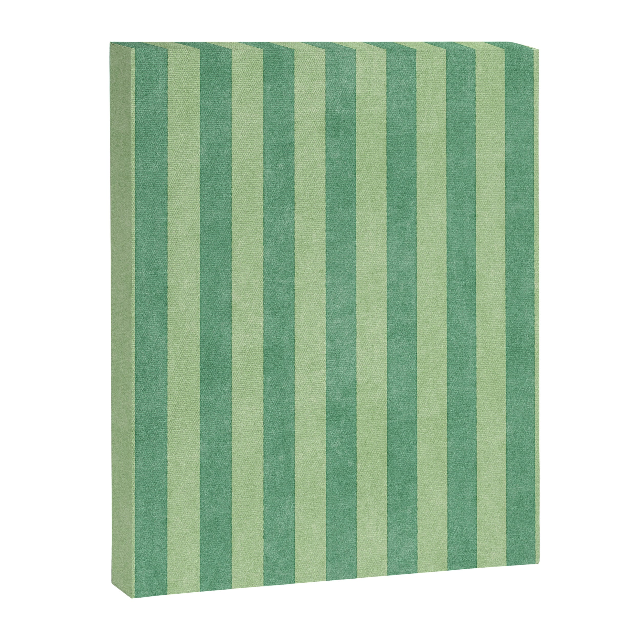 STRIPES - 004 - green Canvas Print Gallery Image 6