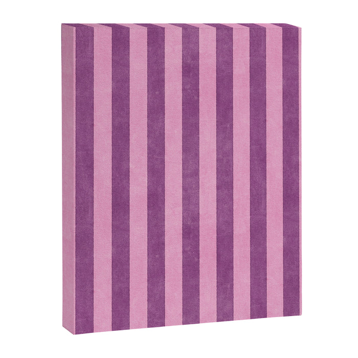 STRIPES - 004 - purple Canvas Print Gallery Image 1