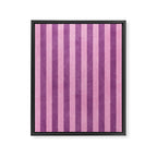 STRIPES - 004 - purple Framed Canvas Print Gallery Image 6