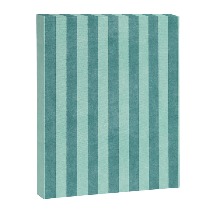 STRIPES - 004 - teal Canvas Print Gallery Image 1