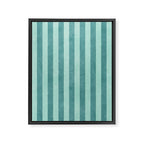 STRIPES - 004 - teal Framed Canvas Print Gallery Image 6