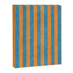 STRIPES - 005 - blue and orange Canvas Print Gallery Image 6