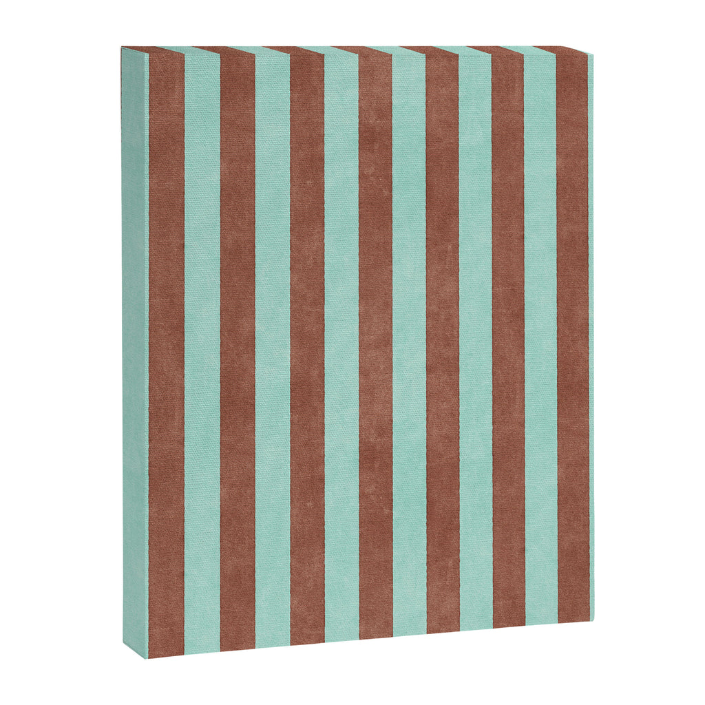 STRIPES - 005 - brown and teal Canvas Print Gallery Image 6