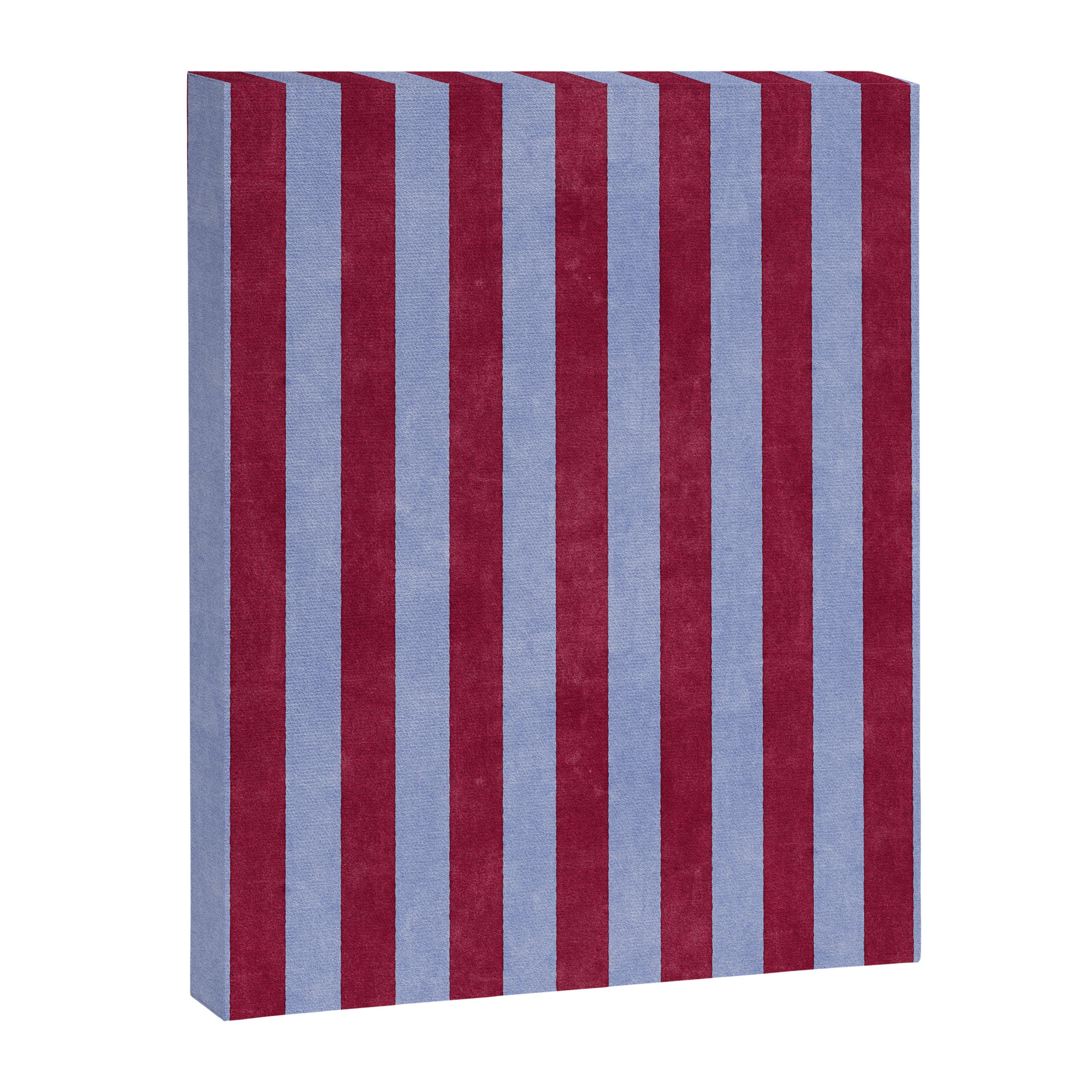STRIPES - 005 - maroon and blue Canvas Print Gallery Image 6