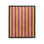 STRIPES - 005 - purple and orange Framed Canvas Print Gallery Image 6