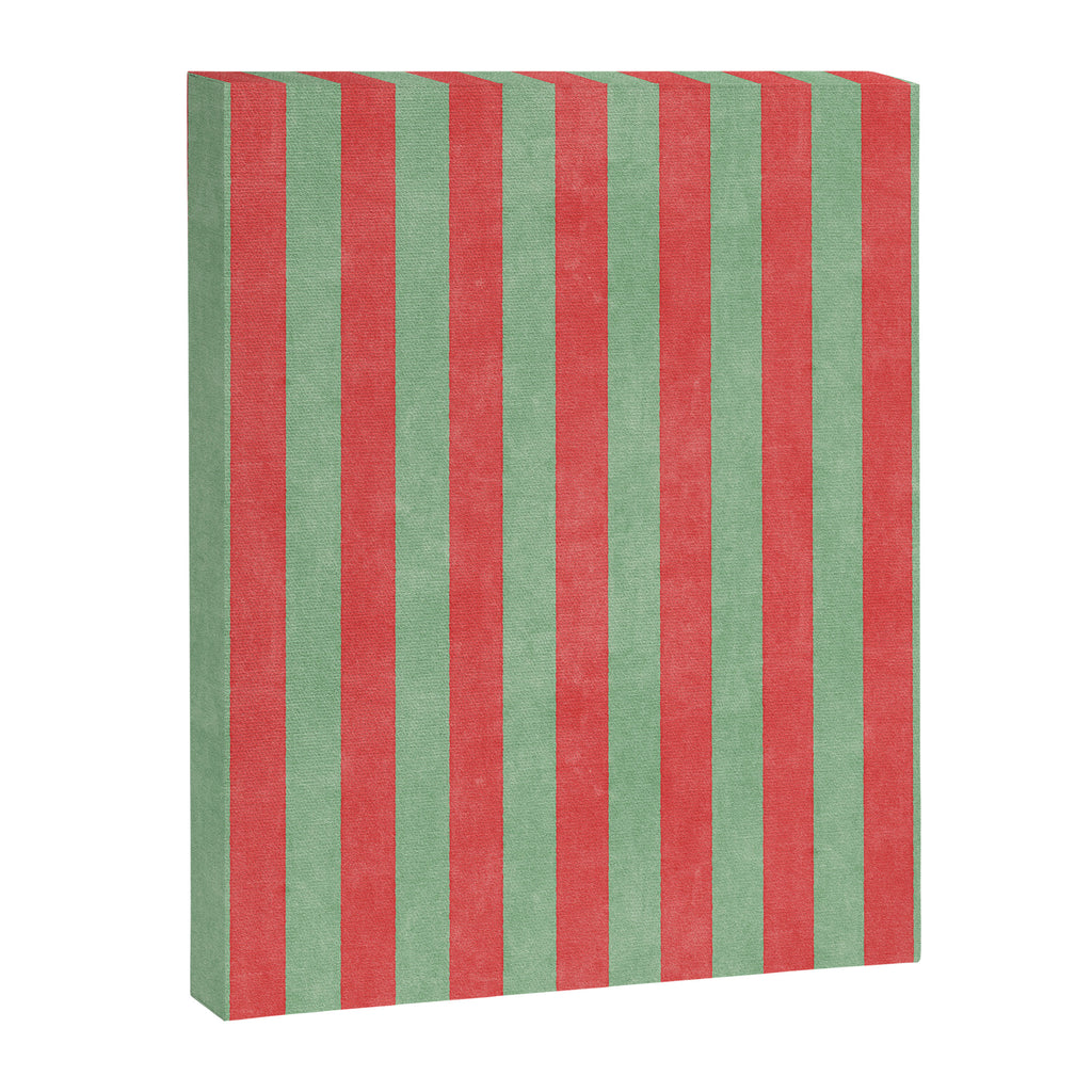 STRIPES - 005 - red and green Canvas Print Gallery Image 6