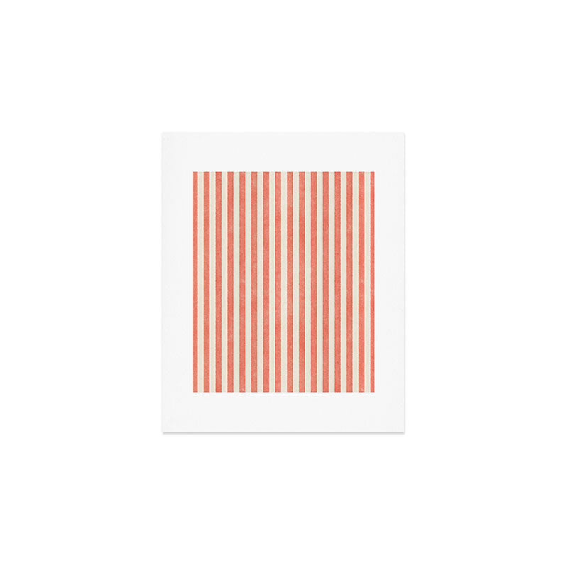 STRIPES - 07 - Guava Art Print Gallery Image 1