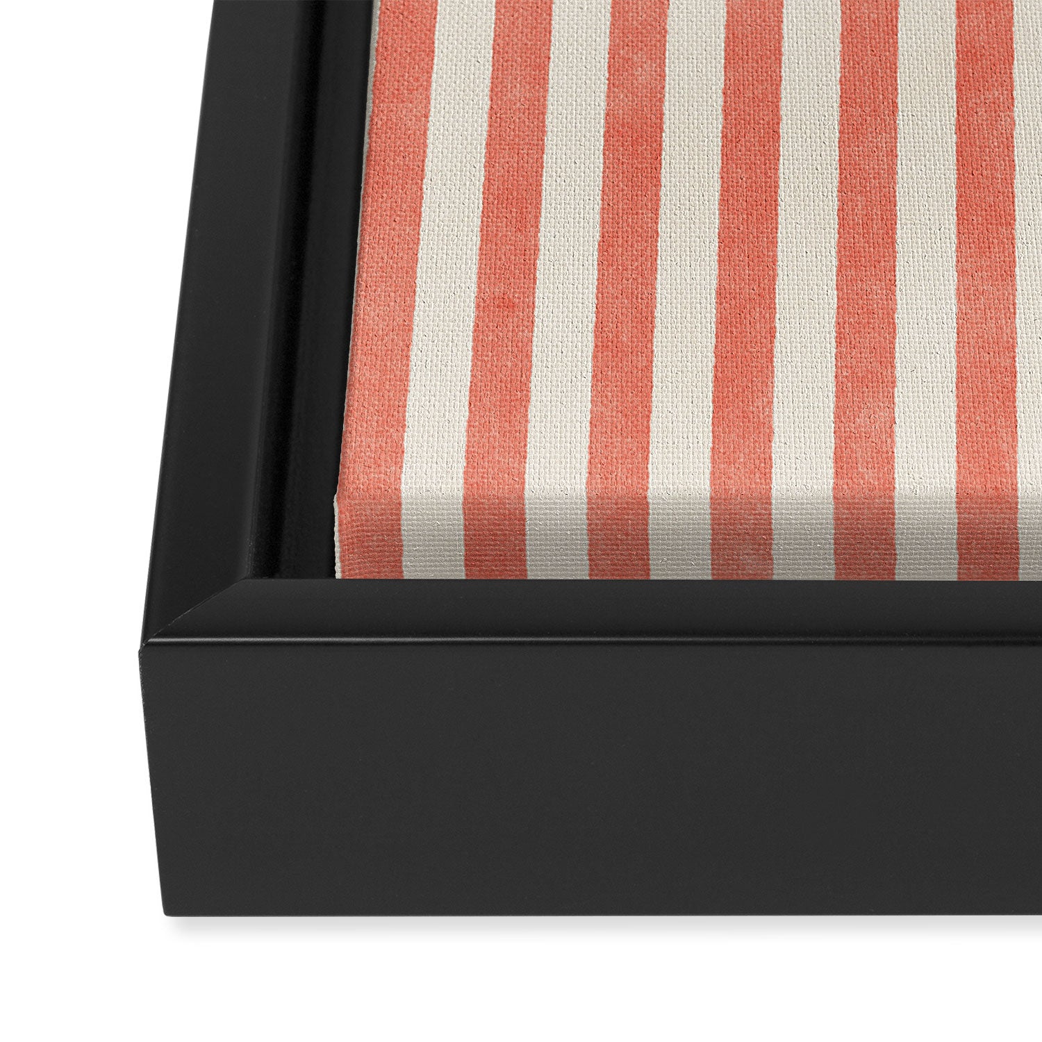 STRIPES - 07 - Guava Framed Canvas Print Gallery Image 3