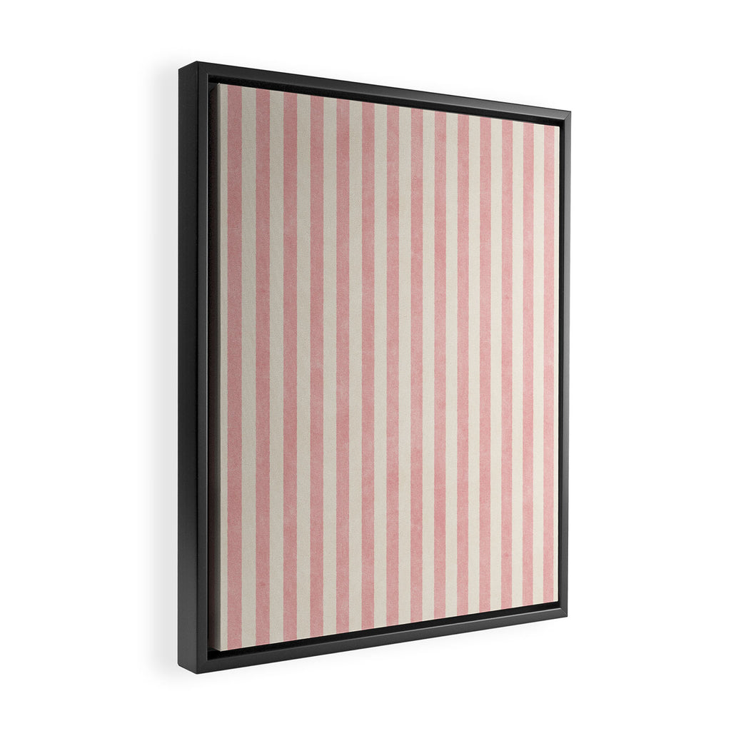 STRIPES - 07 - Macaron Framed Canvas Print Gallery Image 2