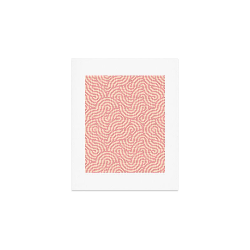 SWIRL Bubblegum and Almond Art Print Gallery Image 1
