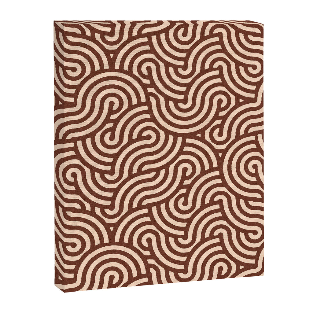 SWIRL Cacao and Almond Canvas Print Gallery Image 8