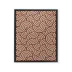 SWIRL Cacao and Almond Framed Canvas Print Gallery Image 8