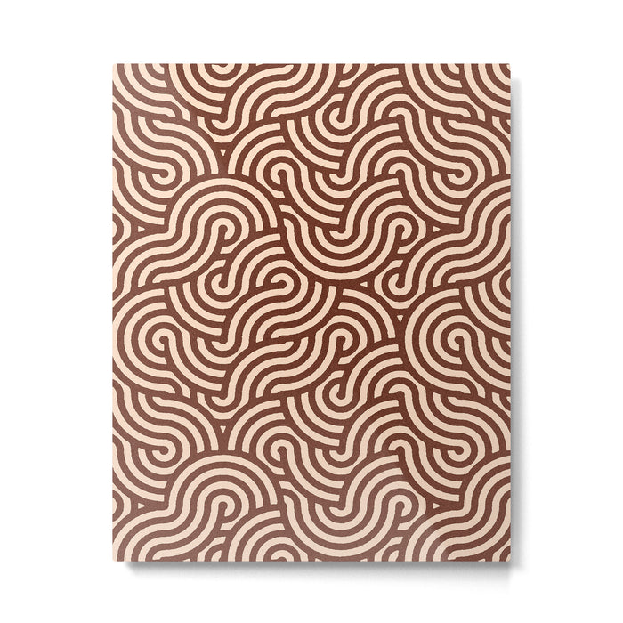 SWIRL Cacao and Almond Metal Print Gallery Image 1