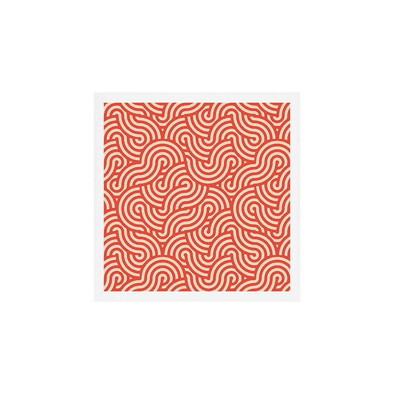 SWIRL Cayenne and Almond Art Print Gallery Image 1