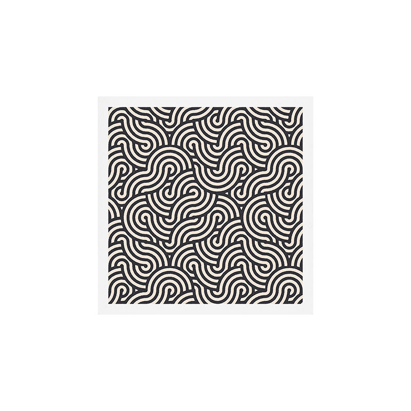 SWIRL Coal and Cream Art Print Gallery Image 1
