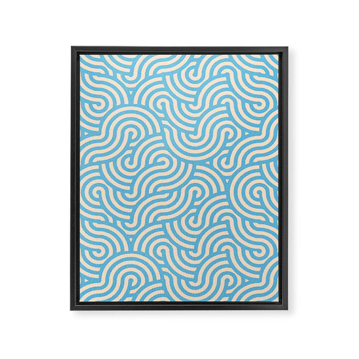 SWIRL Lake and Oat Framed Canvas Print Gallery Image 1