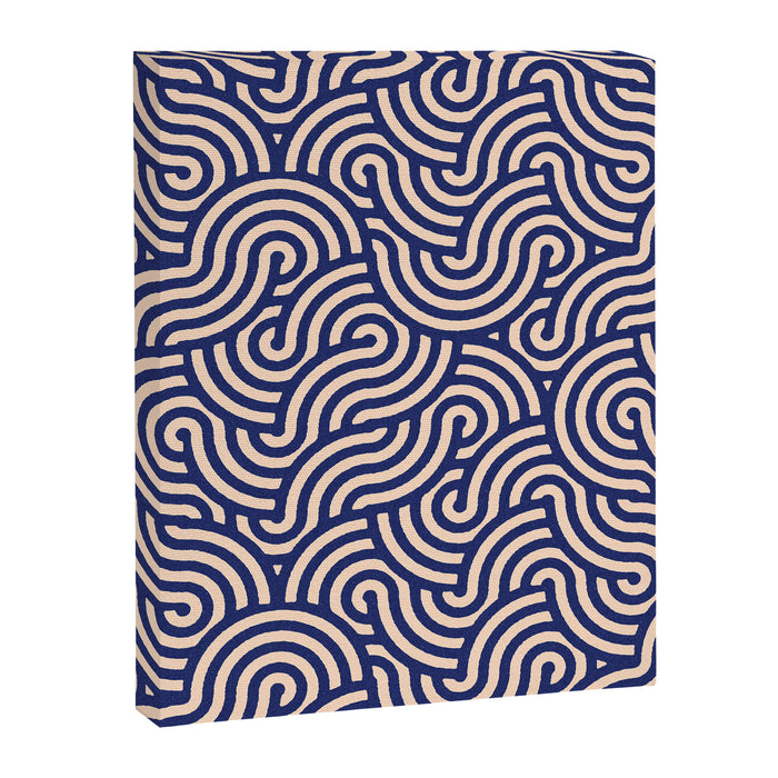 SWIRL Lapis and Almond Canvas Print Gallery Image 1
