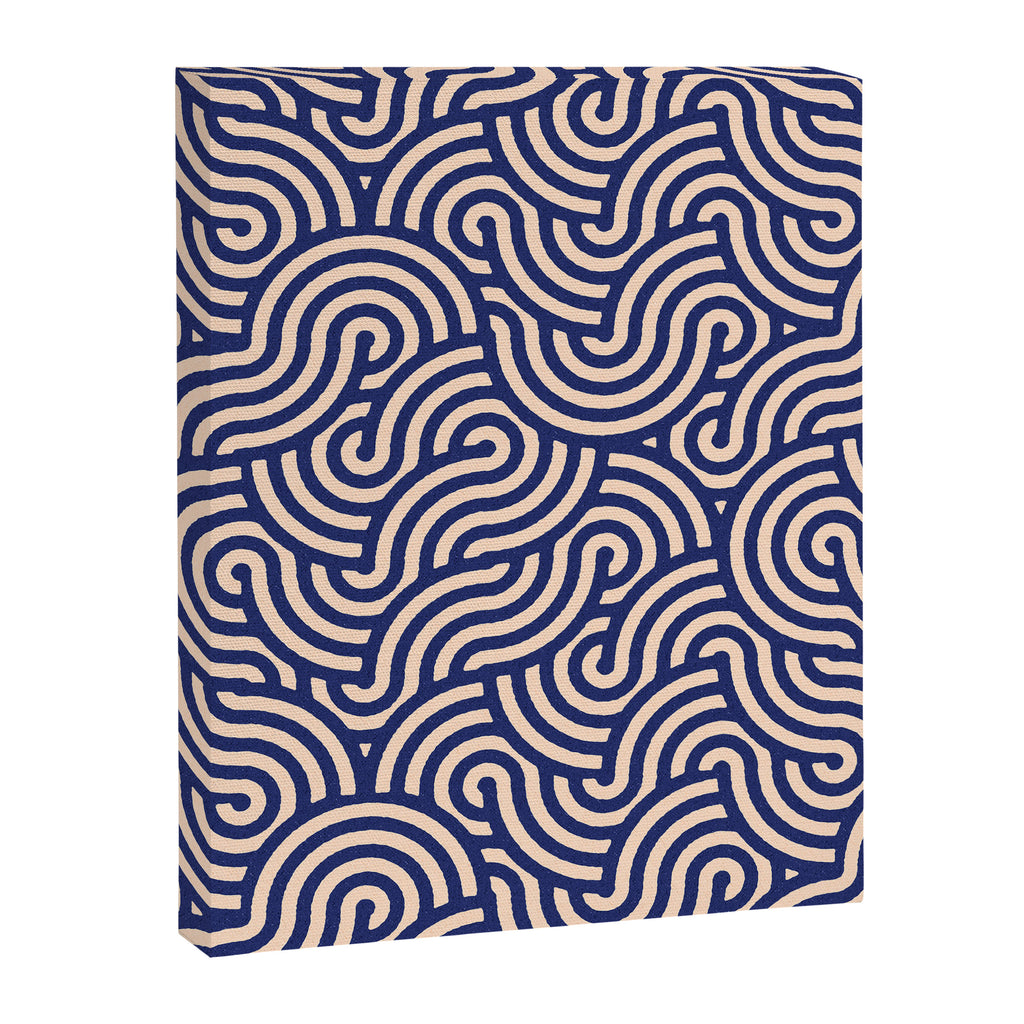 SWIRL Lapis and Almond Canvas Print Gallery Image 8