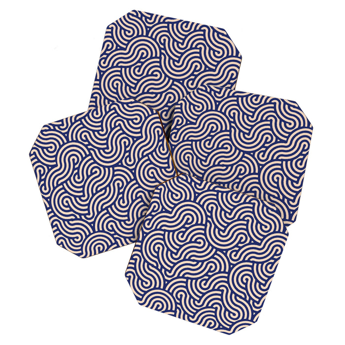 SWIRL Lapis and Almond Coaster Gallery Image 1