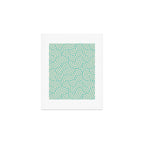 SWIRL Mint and Oat Art Print Gallery Image 1