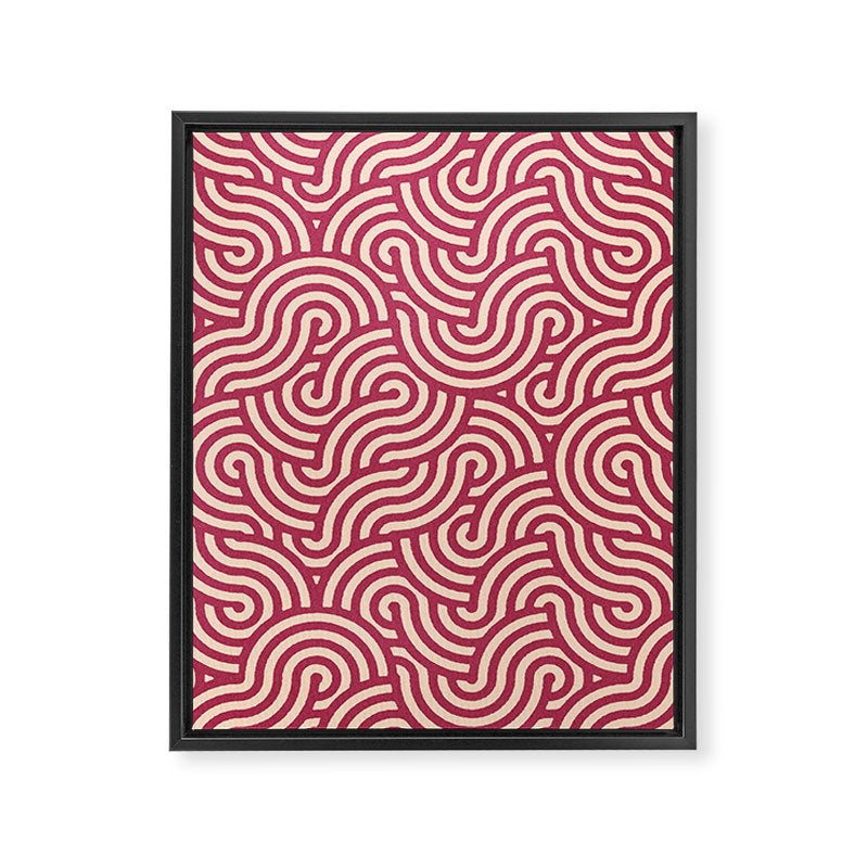 SWIRL - Onion and Almond Framed Canvas Print Gallery Image 6
