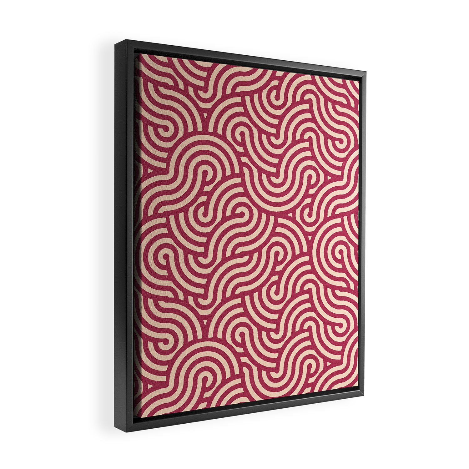 SWIRL - Onion and Almond Framed Canvas Print Gallery Image 2