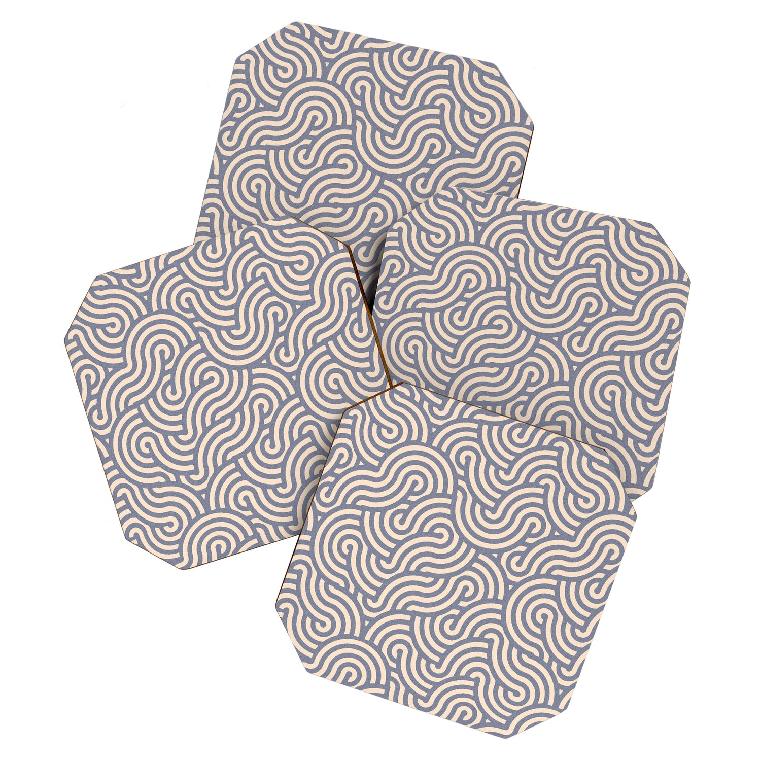 SWIRL Steel and Oat Coaster Gallery Image 1
