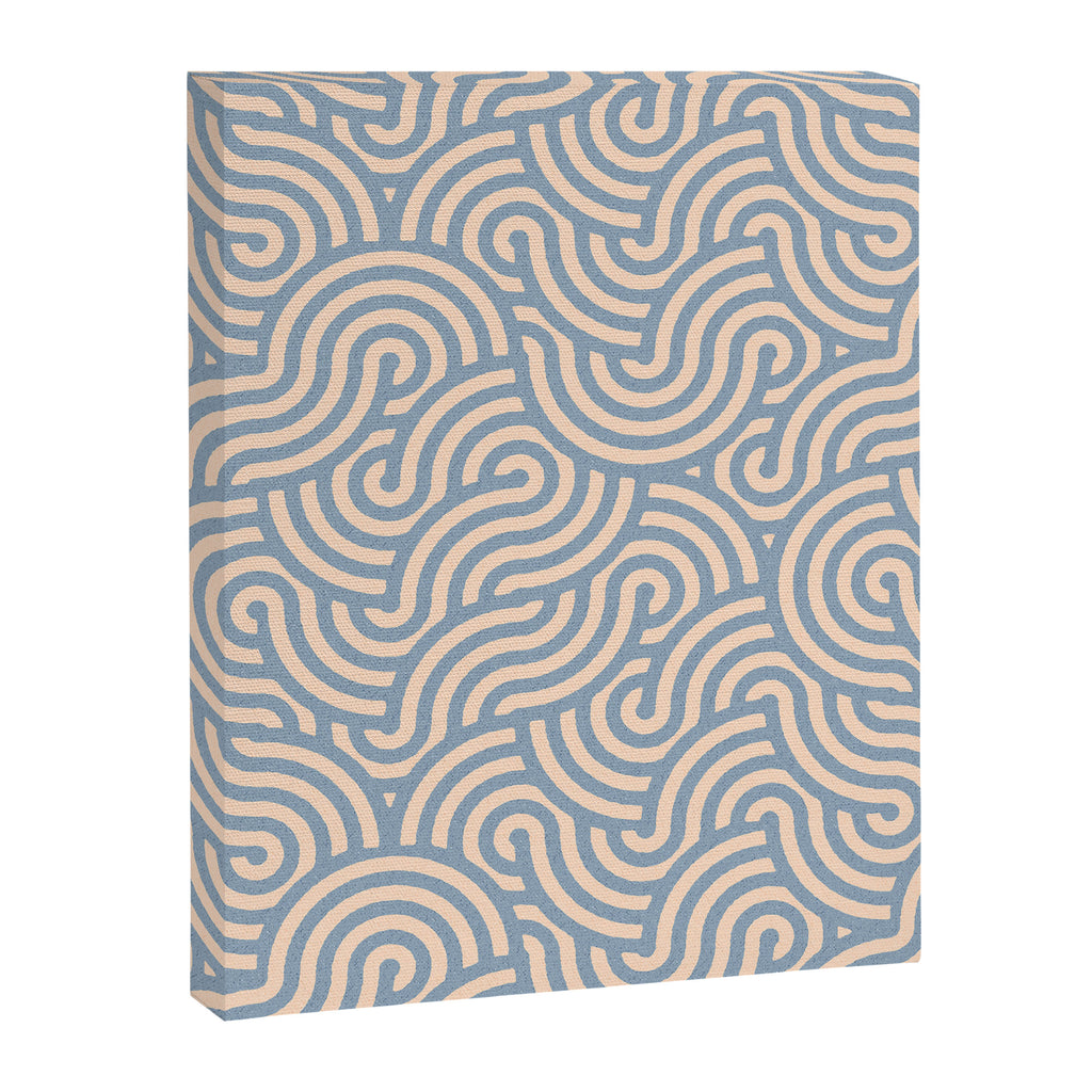 SWIRL - Stone and Almond Canvas Print Gallery Image 6