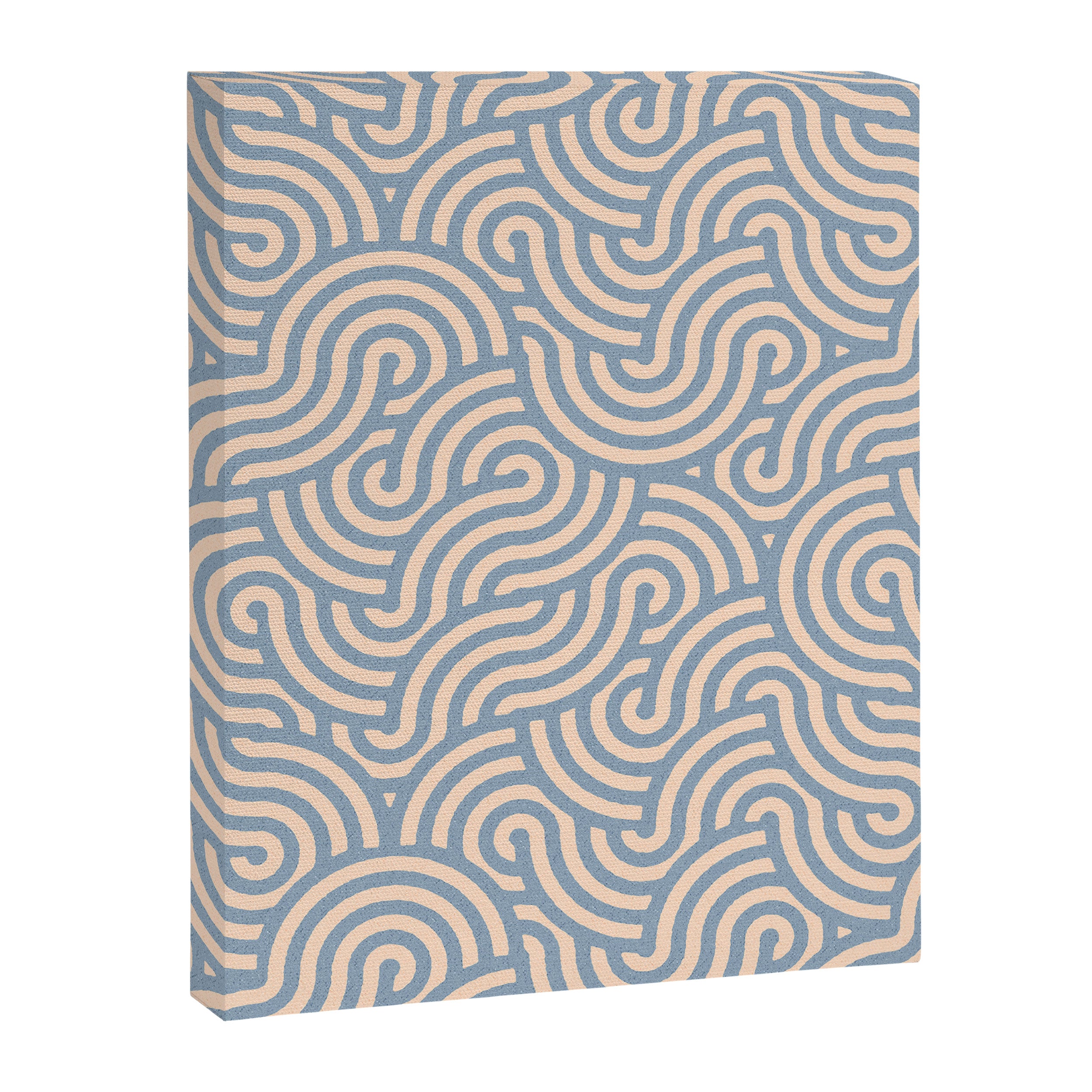 SWIRL - Stone and Almond Canvas Print Gallery Image 6