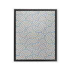 SWIRL - Stone and Almond Framed Canvas Print Gallery Image 6