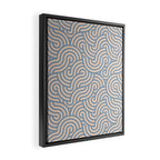SWIRL - Stone and Almond Framed Canvas Print Gallery Image 2
