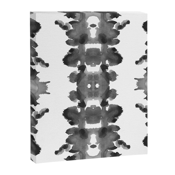 Black Ink Blots Canvas Print Gallery Image 1