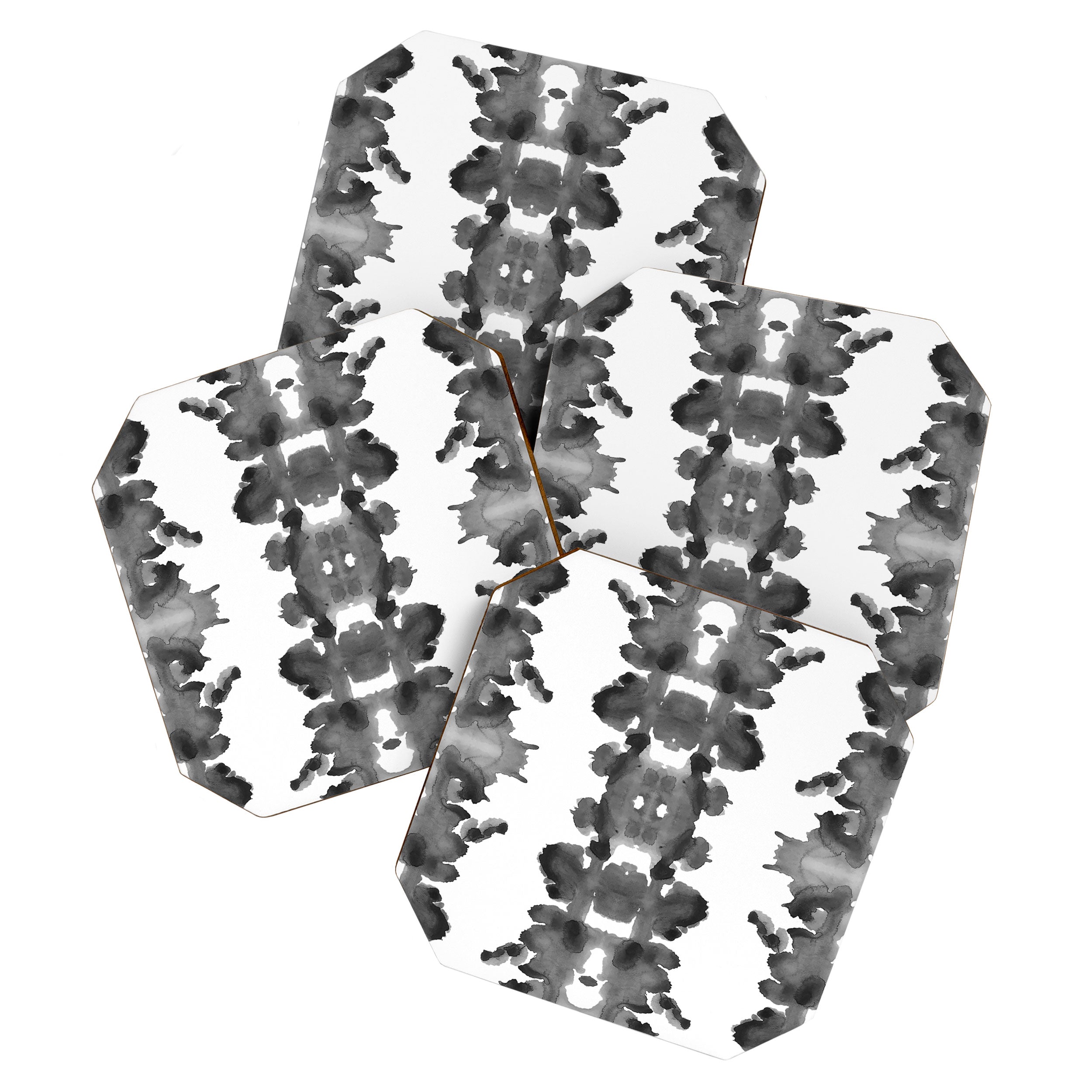 Black Ink Blots Coaster Gallery Image 1