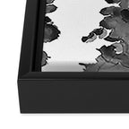 Black Ink Blots Framed Canvas Print Gallery Image 3