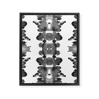 Black Ink Blots Framed Canvas Print Gallery Image 6
