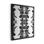 Black Ink Blots Framed Canvas Print Gallery Image 2