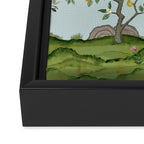Chinoiserie Citrus Grove Mural Multicolor Framed Canvas Print Gallery Image 3