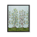 Chinoiserie Citrus Grove Mural Multicolor Framed Canvas Print Gallery Image 6