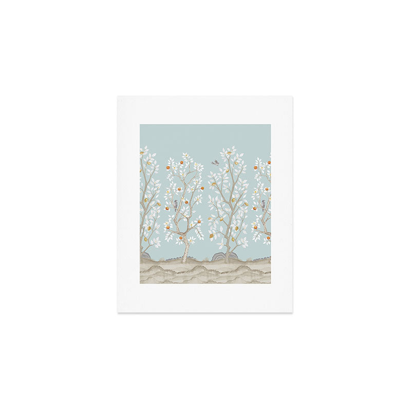 Citrus Grove Mural in Mist Art Print Gallery Image 1