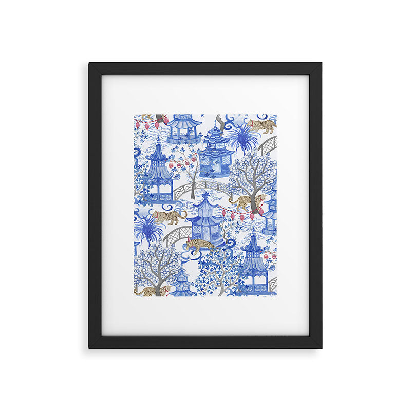 Party Leopards in the Pagoda Forest Framed Art Print Gallery Image 6