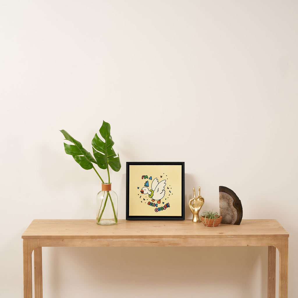Silly Goose Framed Canvas Print Gallery Image 3