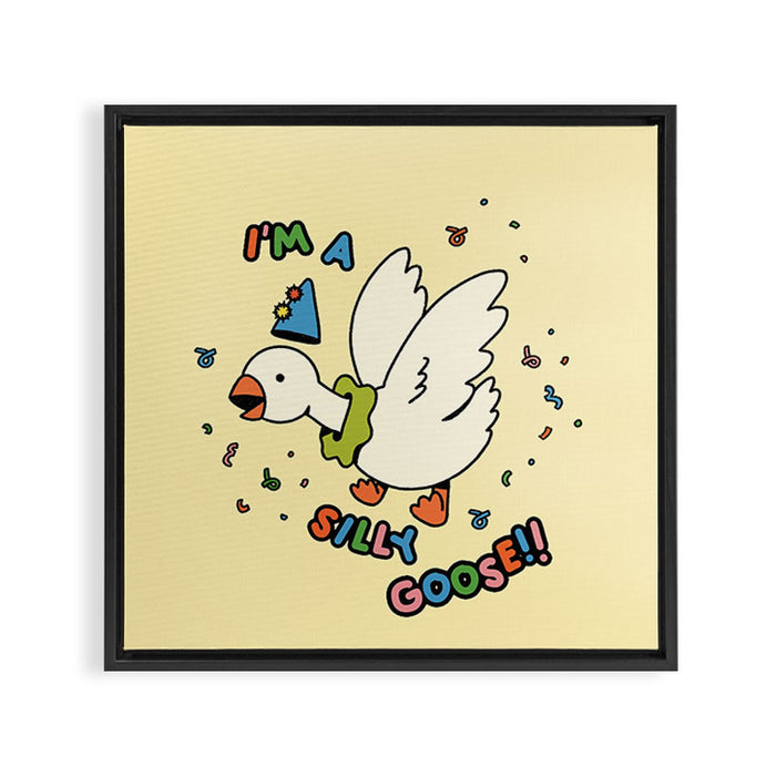 Silly Goose Framed Canvas Print Gallery Image 1