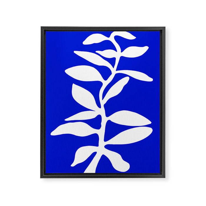 blue stem Framed Canvas Print Gallery Image 1
