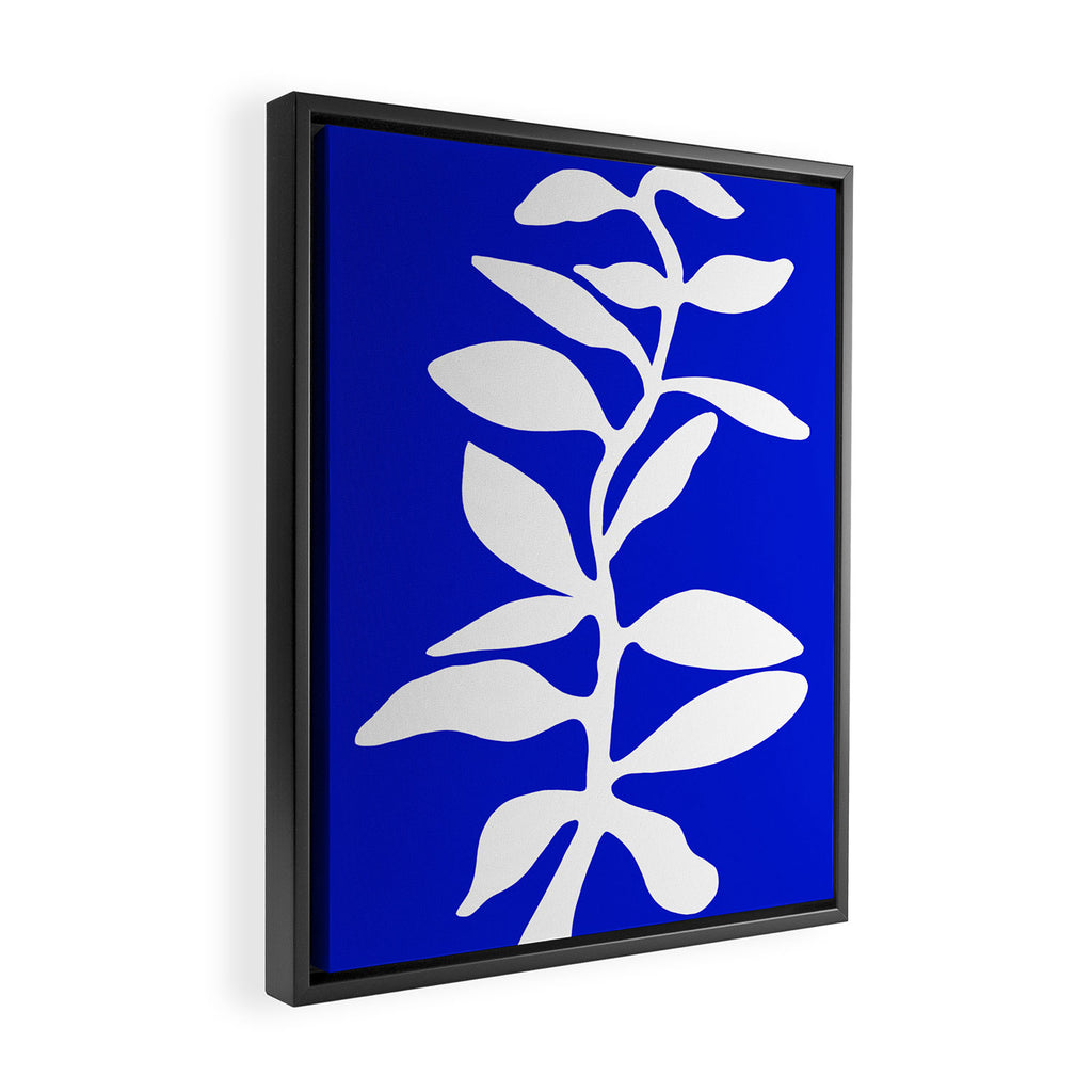 blue stem Framed Canvas Print Gallery Image 2